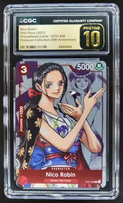 2022 ONE PIECE NICO ROBIN ST01-008 CGC 10 PRISTINE B PT - Image 1