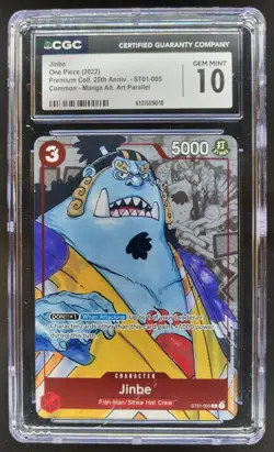 2022 ONE PIECE JINBE PROMO MANGA ALT ART ST01-005 CGC 10 B PT - Image 1