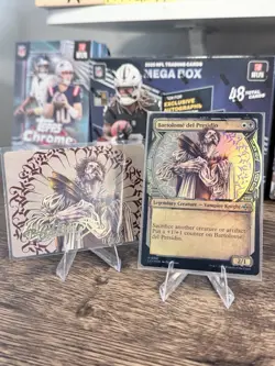 Bartolome del Presidio | SHOWCASE FOIL + GOLD Stamp FOIL AUTO ART Card | MTG LCI - Image 1