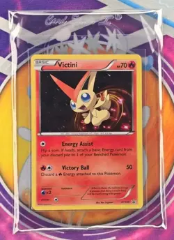 🔥2017 POKEMON XY VICTINI ULTRA RARE HOLO FOIL PROMO CARD XY189 Sleeved👌📈 - Image 3