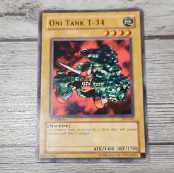 Oni Tank T-34 PSV-059 Yu-Gi-Oh! Card MP 1st Edition - Image 1
