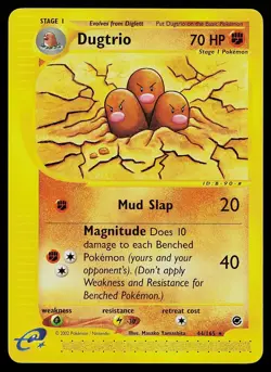 Pokemon Card - Dugtrio Expedition Base Set 44/165 Rare - Image 1
