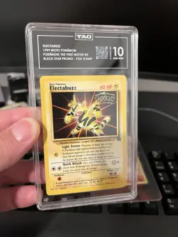 Electabuzz 1999 Black Star Promo WB Movie 2 Pokemon Card CGC 9 Mint - Image 2