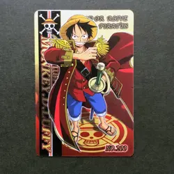S4992 Luffy No.200 Japanese One Piece Vintage Gummy Gumica Card 2004 YF4 - Image 1
