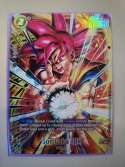 Dragon Ball Super Fusion World Son Goku: BR FB09-010 R Holo ultimate Battle Card - Image 1