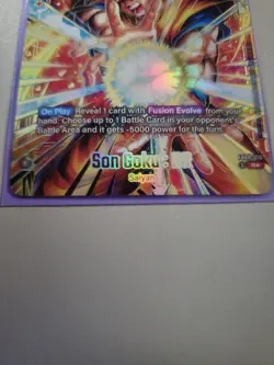 Dragon Ball Super Fusion World Son Goku: BR FB09-010 R Holo ultimate Battle Card - Image 4