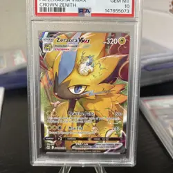 PSA 10 Zeraora Vmax GG42/GG70 Pokemon Crown Zenith Holo Graded Card - Image 2