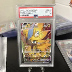 PSA 10 Zeraora Vmax GG42/GG70 Pokemon Crown Zenith Holo Graded Card - Image 4