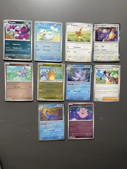 Cute Pokemon Card Pack 10 Cards ✨Guaranteed Multiple Holo/Reverse, Pack 4 - Image 1