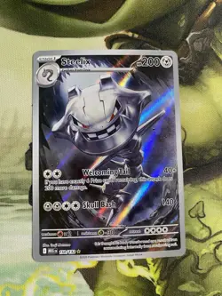 Steelix 150/132 Me01: Mega Evolution Holo Pokemon Card Nm - Image 1