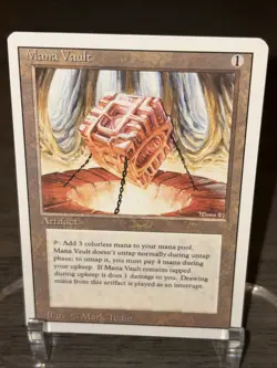 MTG Mana Vault Revised Magic the Gathering Card NM (D) - Image 1