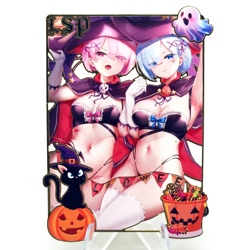 Ram & Rem - Random #/200 - Limited Edition Gold Metal Card - Goddess Story - Image 1