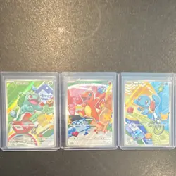 First Partner Pokemon TCG Holo Card Lot (3) - Bulbasaur, Charmander, Squirtle - Image 1