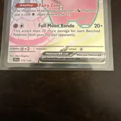 Lillie's Clefairy ex 173/159 Full Art Journey Together Pokemon Card NM - Image 5