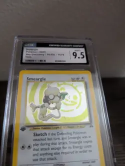 Pokemon Card - 1st Edition Smeargle Neo Discovery 11/75 Holo Rare SWIRL - Image 5