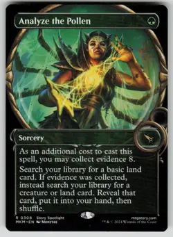 Analyze the Pollen (Showcase) Rare Murders at Karlov Manor 308 MTG NM 2024 - Image 1