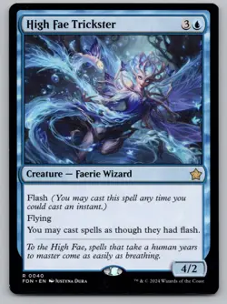 High Fae Trickster 40 Rare Foundations MTG Near Mint - Image 1