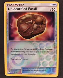 Unidentified Fossil 207/236 - Pokemon Card - Rev Holo - Cosmic Eclipse - LP - Image 1