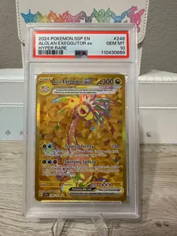 2024 Pokemon Alolan Exeggutor Hyper Rare Card 248/191 PSA 10 - Image 1