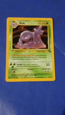 Pokemon TCG Muk 13/62 Fossil Holo vintage - Image 1