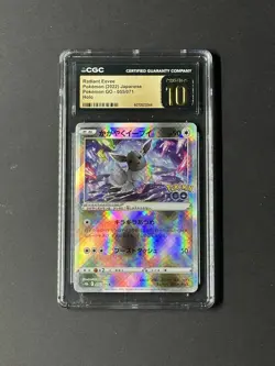 CGC 10 Pristine Radiant Eevee 055/071 Pokemon GO s10b Pokemon Card - Image 1