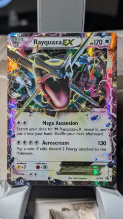 Rayquaza EX XY69 Shiny Holo Black Star Promo Pokemon TCG - Image 1
