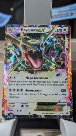 Rayquaza EX XY69 Shiny Holo Black Star Promo Pokemon TCG - Image 3