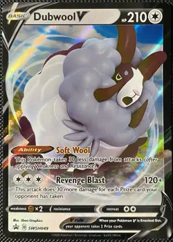 Dubwool V SWSH049 SWSH: Sword & Shield Promo Cards Holo - Pokemon Card - Image 1