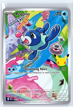 Popplio - 045 045 Holo Promo ME: Mega Evolution Promo Pokemon Holo NM - Image 1