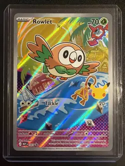Pokemon Rowlet 043 Me: Mega Evolution Promo First Partner Illustration Holo - Image 1