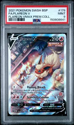 FLAREON V Sword & Shield Promo Premium Collection #SWSH 179 PSA 9 Pokemon - Image 1