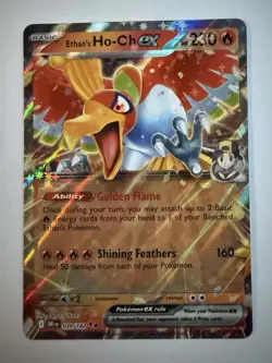 Pokemon Ethan’s Ho-Oh ex 039/182 SV10 Destined Rivals Holo NM - Image 1