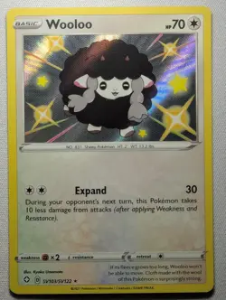 Wooloo SV103/SV122 Shiny Rare Shining Fates Shiny Vault Pokemon Holo Near Mint - Image 1
