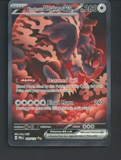 Pokemon TCG Prismatic Evolutions 168/131 Bloodmoon Ursaluna ex SIR - Image 1