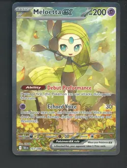 Pokemon TCG Black Bolt 167/086 Meloetta ex SIR - Image 1