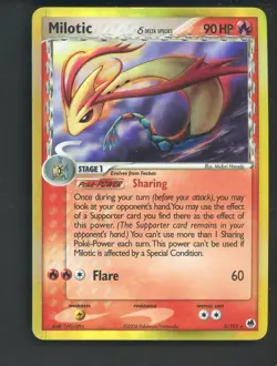 Pokemon TCG EX Dragon Frontiers 5/101 Milotic Holo Rare - Image 1