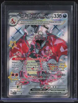 2024 Pokemon SVP EN Black Star Promo Paldean Fates Tin #074 Charizard ex #2 - Image 1