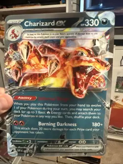 JUMBO Charizard ex Oversized Lenticular SVP196 Promo Card Pokemon - Image 1