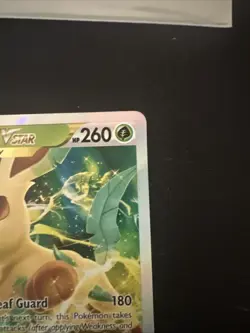 2022 Pokemon Leafeon HOLO VSTAR Sword & Shield Jumbo Black Star Promo #SWSH195 - Image 3