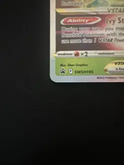 2022 Pokemon Leafeon HOLO VSTAR Sword & Shield Jumbo Black Star Promo #SWSH195 - Image 4