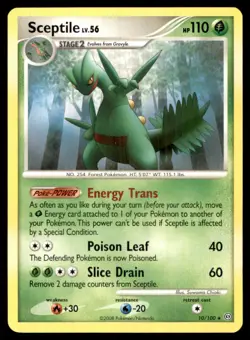 2008 Diamond & Pearl - Stormfront Sceptile Stage 2/Rare Holo #10 - Image 1