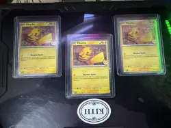 Pokemon TCG Pikachu 30th Anniversary Stamped Promo Holo 2026 051 Lot Of 3 - Image 1