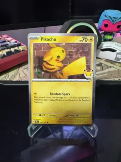 Pokemon TCG Pikachu 30th Anniversary Stamped Promo Holo 2026 051 Lot Of 3 - Image 2