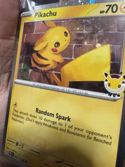 Pokemon TCG Pikachu 30th Anniversary Stamped Promo Holo 2026 051 Lot Of 3 - Image 3