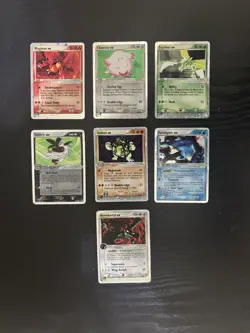 Pokemon EX Silver Border Holo Lot Ruby Sapphire Scyther Chansey See Description - Image 1