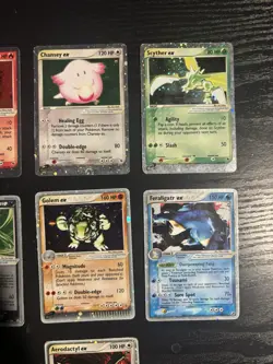 Pokemon EX Silver Border Holo Lot Ruby Sapphire Scyther Chansey See Description - Image 3