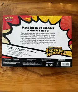 POKEMON TCG MEGA EVOLUTION ASCENDED HEROES MEGA EMBOAR EX BOX FACTORY SEALED Z - Image 2