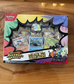 POKEMON TCG ASCENDED HEROES BOX SEALED FIRST PARTNER DELUXE PIN COLLECTION NEW Z - Image 1