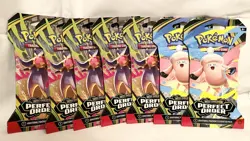 Pokemon Mega Evolution Perfect Order Booster Pack- Lot of 7 - Image 3