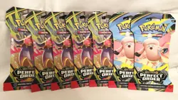 Pokemon Mega Evolution Perfect Order Booster Pack- Lot of 7 - Image 5